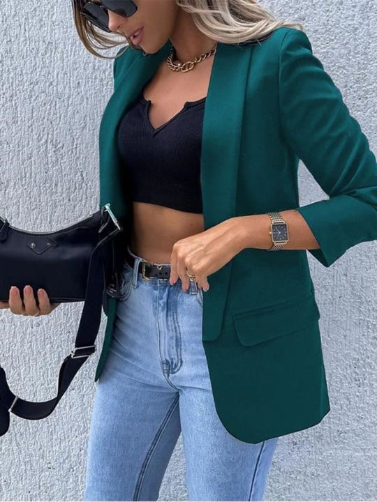 Office Blazer for Women – Fitted Shape & Single-Button Front