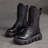 Lace-Up Platform Boots for Women - Image 3