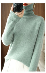 Fitted Turtleneck Sweater for Women - Image 8