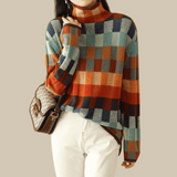 Color Block Pullover Sweater for Women - Image 1