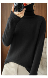 Fitted Turtleneck Sweater for Women - Image 1