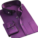 Contrast Collar Shirt for Men