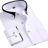 Contrast Collar Shirt for Men