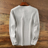 Long Sleeve Henley Shirt for Men - Image 8