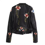 Embroidered Zip Jacket with Structured Finish for Women