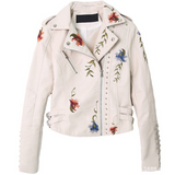 Embroidered Zip Jacket with Structured Finish for Women