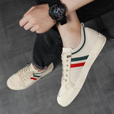 Knitted Lace-Up Sneakers for Men