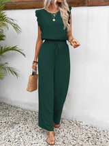 Lace-Trim Sleeveless Jumpsuit for Women