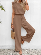 Lace-Trim Sleeveless Jumpsuit for Women