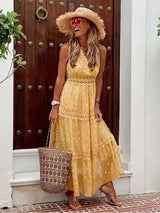 Lace Tiered Maxi Dress for Women