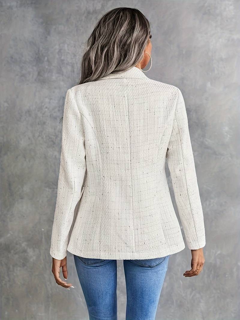 White Shaped Blazer for Women