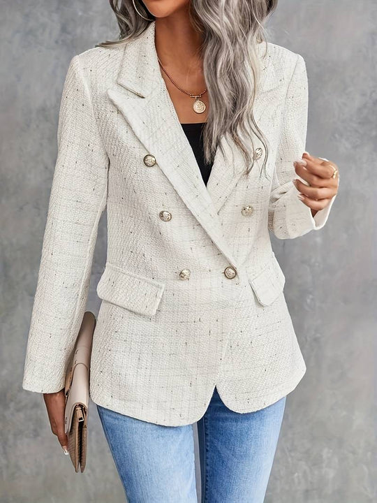 White Shaped Blazer for Women