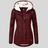 Hooded Fleece Lined Coat for Women - Image 6