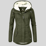 Hooded Fleece Lined Coat for Women - Image 5