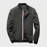 Chaqueta bomber de corte moderno con cremalleras para hombre