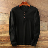 Long Sleeve Henley Shirt for Men - Image 5