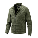 Quilted Jacket Men – Diamond Pattern & Padded Structure
