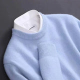 Ribbed Crewneck Sweater for Men