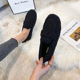 Fuzzy Slip-on Loafers for Women - Image 9