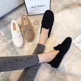 Fuzzy Slip-on Loafers for Women - Image 8