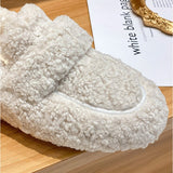 Fuzzy Slip-on Loafers for Women - Image 5