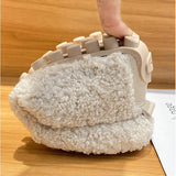 Fuzzy Slip-on Loafers for Women - Image 7