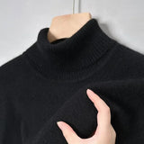 Fitted Turtleneck Sweater for Men - Image 3