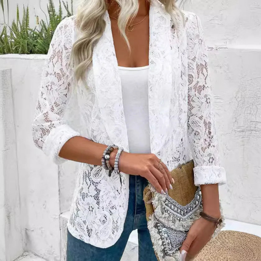Long Sleeve Sheer Blazer for Women