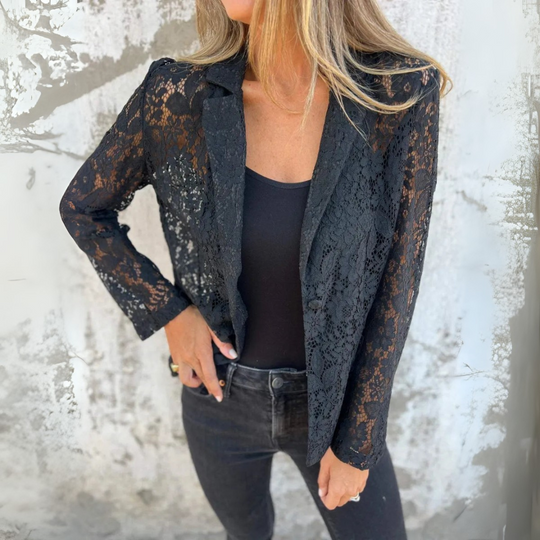 Long Sleeve Sheer Blazer for Women