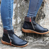 Ankle Boots for Women with Side Zip