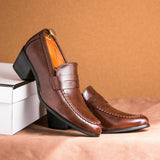 Slip-On Loafers with Stitched Detailing for Men