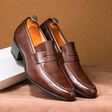 Slip-On Loafers with Stitched Detailing for Men