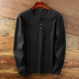 Long Sleeve Henley Shirt for Men - Image 4