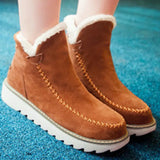 Warm Slip-On Ankle Boots for Women