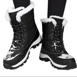 Cizme de iarnă pentru zăpadă cu căptușeală călduroasă pentru femei