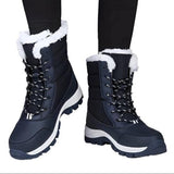 Cizme de iarnă pentru zăpadă cu căptușeală călduroasă pentru femei