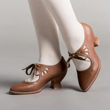 Lace-Up Heeled Shoes for Women - Image 5