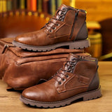 Lace-Up Ankle Boots for Men - Image 1