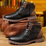 Lace-Up Ankle Boots for Men - Image 2