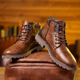 Lace-Up Ankle Boots for Men - Image 3