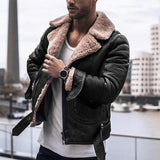 Belted Aviator Jacket for Men - Image 3
