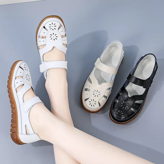 Women's Closed Toe Summer Sandals Adjustable Strap