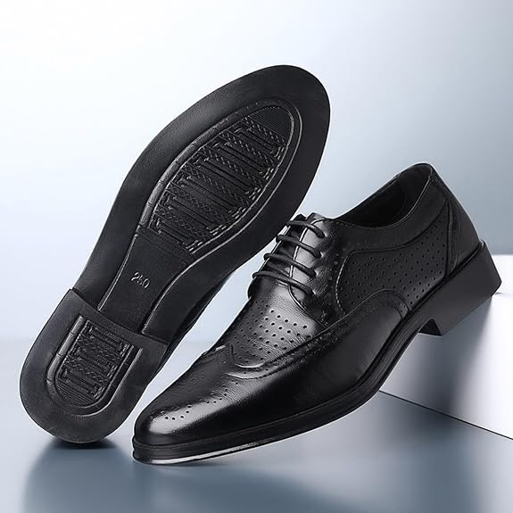 Wingtip Lace-Up Dress Shoes for Men