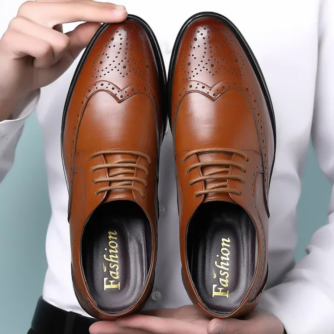Wingtip Lace-Up Dress Shoes for Men