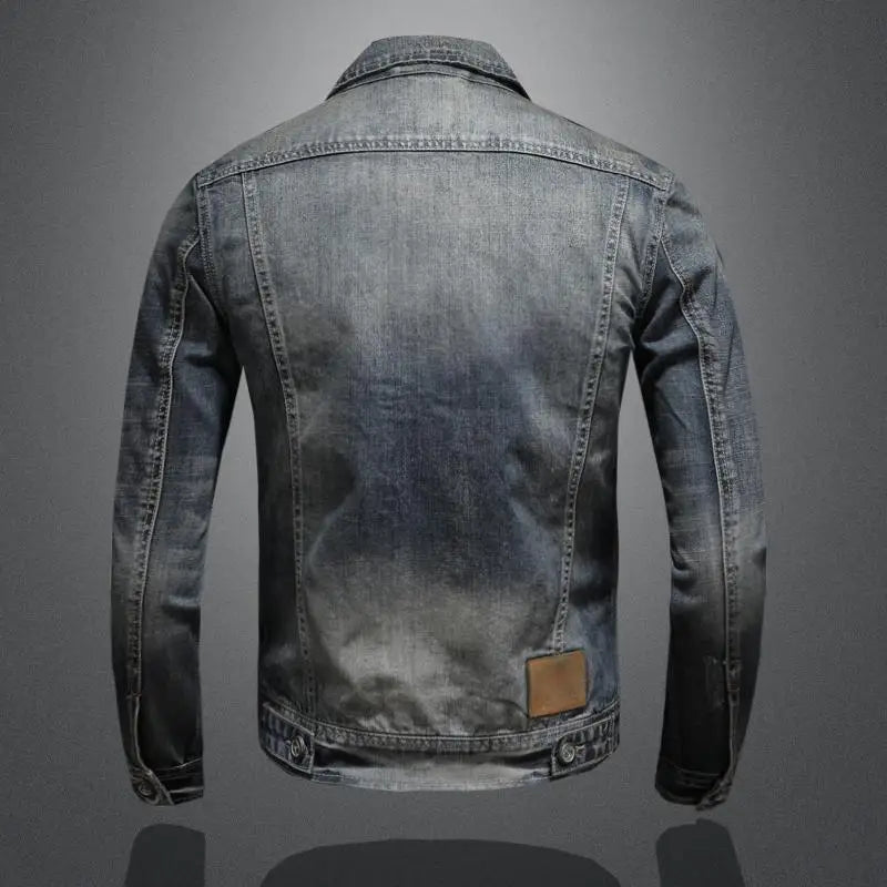 Faded Denim Jacket for Men