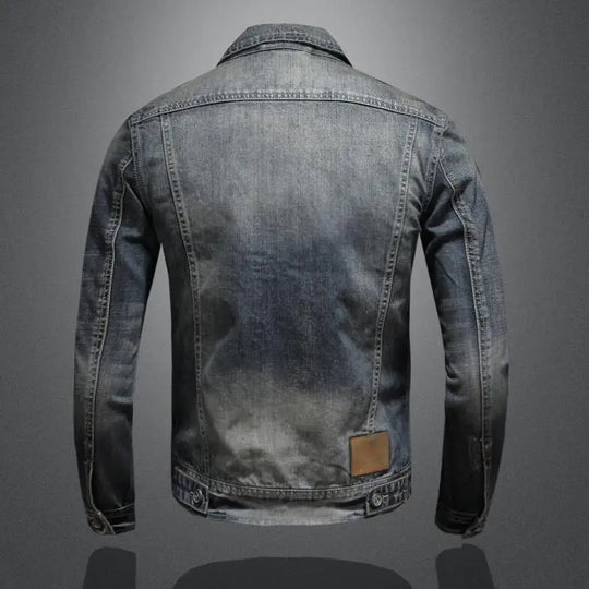 Faded Denim Jacket for Men