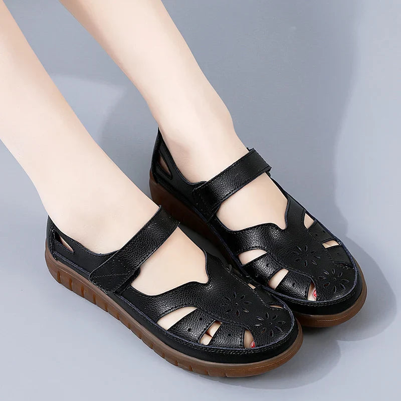 Women's Closed Toe Summer Sandals Adjustable Strap