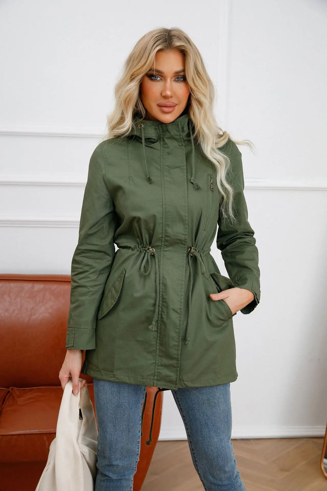 Women's Lightweight Hooded Zip-Up Jacket