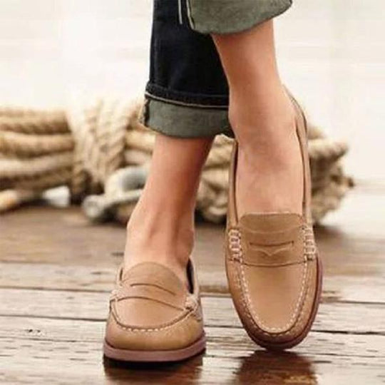 Defined Outsole Slip-On Loafers for Women