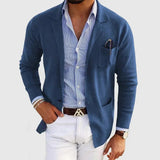 Knit Casual Blazer for Men - Image 1